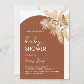 Boho Foto Arch Baby Dusche Einladung (Vorderseite)