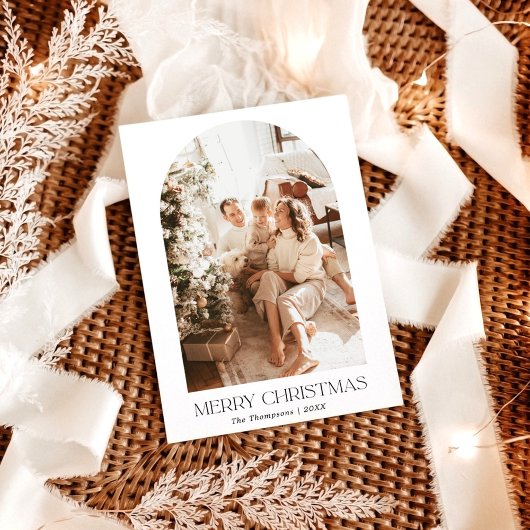 Boho Foto Christmas Card | Arted Holiday Card Einladung