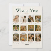 Boho Foto Collage Was für ein Jahr Weihnachten (Rückseite)
