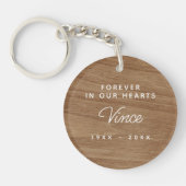 Boho Foto Memorial Key Chain Forever in unserem He Schlüsselanhänger (Vorderseite)
