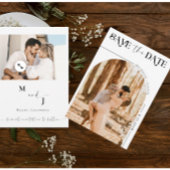 Boho Foto | Modern Save the Date Einladung