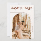 Boho Foto | Moderne Save the Date Einladung (Vorderseite)