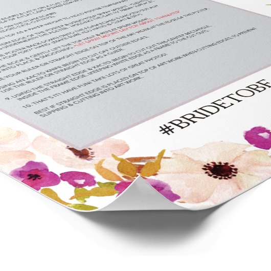 Boho Foto Prop Poster Frame (Ecke)