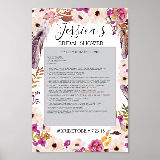 Boho Foto Prop Poster Frame (Vorne)