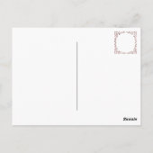 Boho Foto Save the Date mit marokkanischer brauner Postkarte (Rückseite)