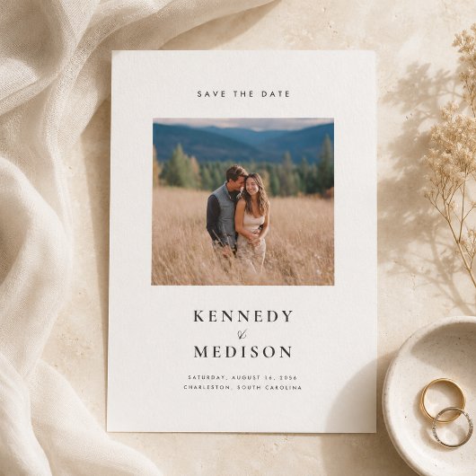 Boho-Foto-Save-the-Date | Moderne minimalistische  Save The Date