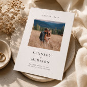 Boho-Foto-Save-the-Date | Moderne minimalistische  Save The Date
