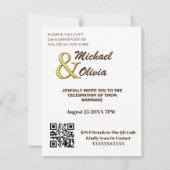 Boho Foto Save the Date | Modernes Minimalistisch Einladung (Rückseite)