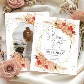 Boho Foto | Terracotta Wedding Save the Date
