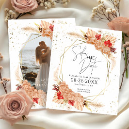 Boho Foto | Terracotta Wedding Save the Date