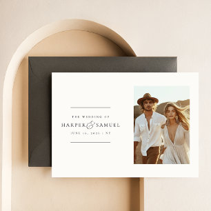 Boho Foto Wedding Invite Modernes Elegant Einladung