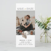 Boho Foto Wedding Save the Date (Stehend Vorderseite)