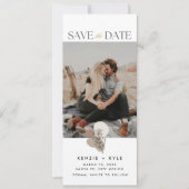 Boho Foto Wedding Save the Date (Vorderseite)