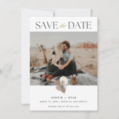 Boho Foto Wedding Save the Date (Vorderseite)