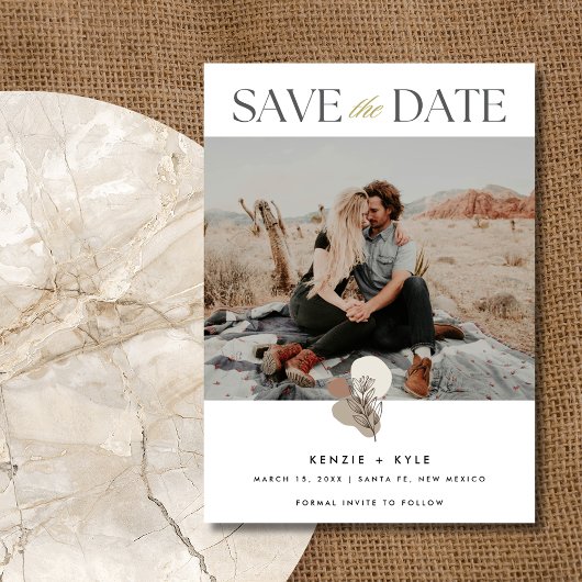 Boho Foto Wedding Save the Date