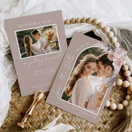 Boho Foto Wedding Save The Date