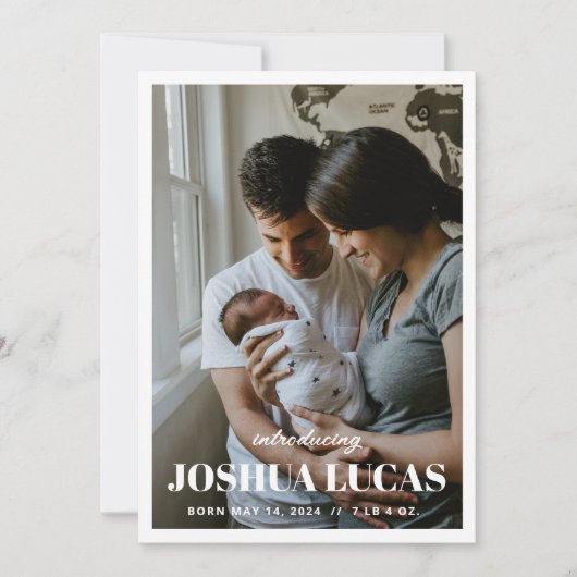 Boho Foto Wedding Save the Date Card Einladung (Vorderseite)