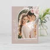 Boho Foto Wedding speichert das Datum Save The Date (Stehend Vorderseite)