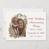 Boho-Foto zum 50. Hochzeitstag Save The Date (Vorderseite)