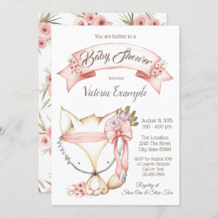 Boho Fox-Baby-Duschen-Einladungen Einladung