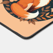 Boho Fox "Bleibe Wild, Bleibe frei" Holzdesign Schreibtischunterlage (Ecke)