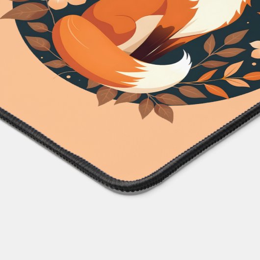 Boho Fox "Bleibe Wild, Bleibe frei" Holzdesign Schreibtischunterlage (Ecke)