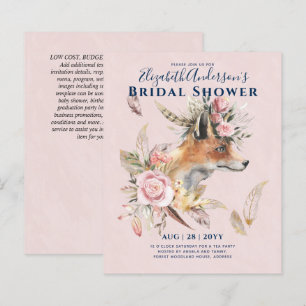 Boho FOX Brautparty Woodland Feathers Floral