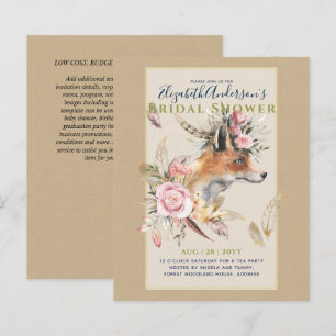 Boho FOX Brautparty Woodland Feathers Floral