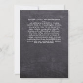 Boho FOX Brautparty Woodland Feathers Floral Einladung (Rückseite)