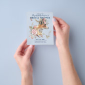 Boho FOX Brautparty Woodland Feathers Floral Flyer (Gruppe)