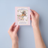 Boho FOX Brautparty Woodland Feathers Floral Flyer (Gruppe)