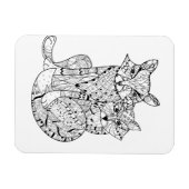 Boho Fox Doodle Magnet (Horizontal)