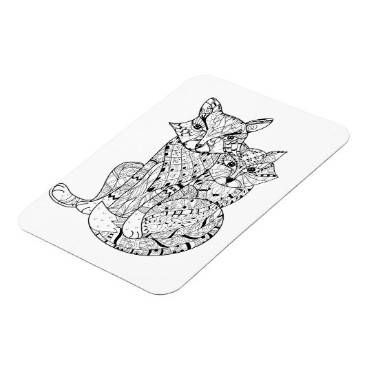 Boho Fox Doodle Magnet (Linke Seite)