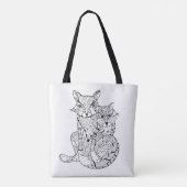 Boho Fox-Gekritzel 2 Tasche (Rückseite)