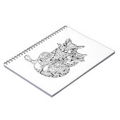 Boho Fox-Gekritzel Notizblock (Linke Seite)