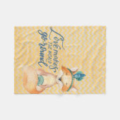 Boho Fox Liebe Zitat Fleecedecke (Vorderseite (Horizontal))