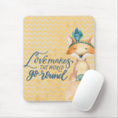 Boho Fox Liebe Zitat Mousepad (Mit Mouse)