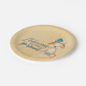 Boho Fox Liebe Zitat Pappteller (Schrägansicht)