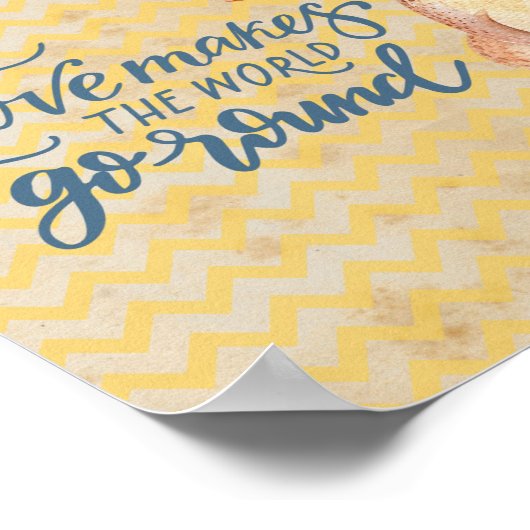 Boho Fox Liebe Zitat Poster (Ecke)