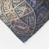 Boho Fox Raccoon Floral Design Fleecedecke (Ecke)