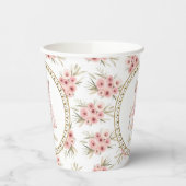 Boho Fox T-Shirt Pee Baby Dusche Papiertücher Pappbecher (Links)