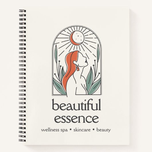 BOHO FRAMAN LOGO VERLASST MOON ARCH WELLNESS WELLN NOTIZBLOCK (Vorderseite)