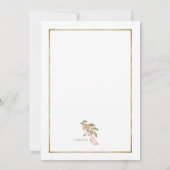 Boho Frame Dusche Einladung (Rückseite)