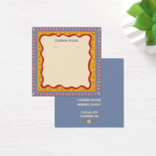 Boho Frame Earring Necklace Juwelier Display Card