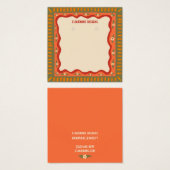 Boho Frame Earring Necklace Juwelier Display Card (Vorne & Hinten)