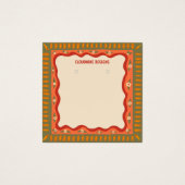 Boho Frame Earring Necklace Juwelier Display Card (Vorderseite)