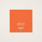 Boho Frame Earring Necklace Juwelier Display Card (Rückseite)