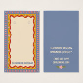 Boho Frame Earring Necklace Juwelier Display Card (Vorne & Hinten)