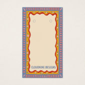 Boho Frame Earring Necklace Juwelier Display Card (Vorderseite)