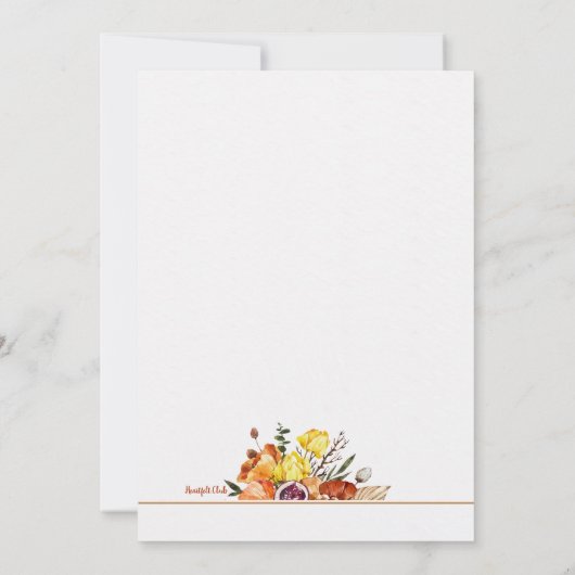 Boho Frame Einladung (Rückseite)